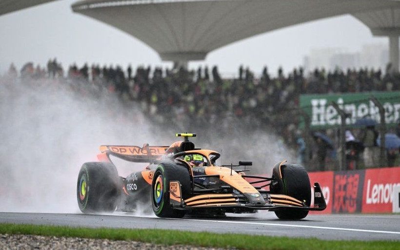 Lando Norris secures pole in a chaotic Sprint qualifying in Shanghai