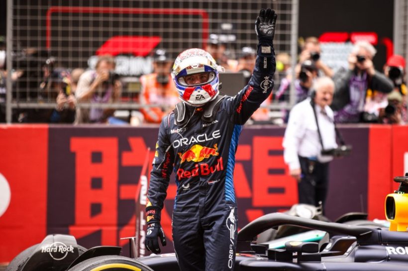 Max Verstappen claims Red Bull's 100th pole at Chinese Grand Prix