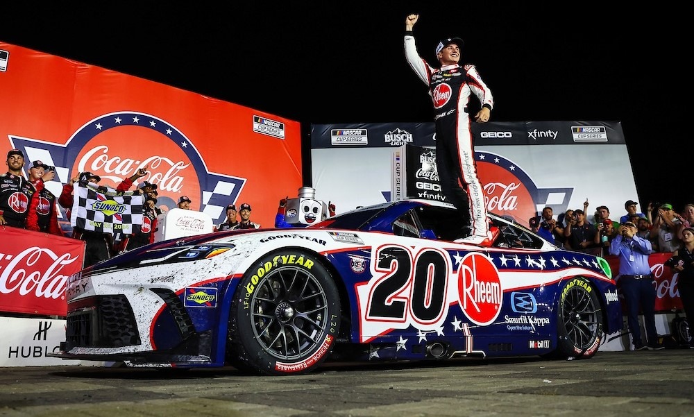 Christopher Bell claims victory in rain-shortened Coca-Cola 600