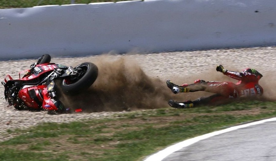 Francesco Bagnaia explains reason for crash in Catalan MotoGP Sprint