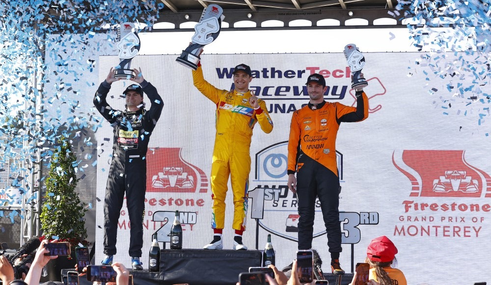 Alex Palou pips Herta to win chaotic Laguna Seca IndyCar race