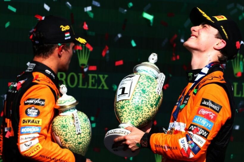 Oscar Piastri claims maiden win in McLaren 1-2 finish at the Hungarian Grand Prix
