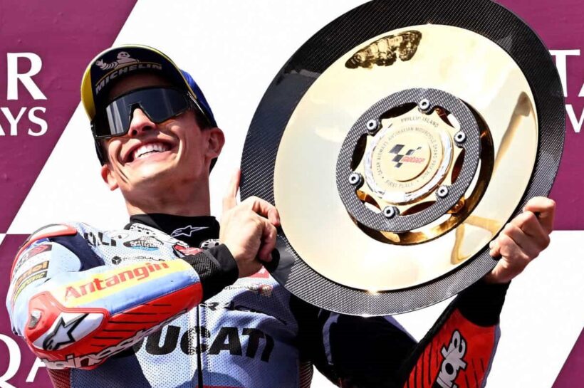 Marc Marquez holds off Jorge Martin to secure 2024 Australian MotoGP win