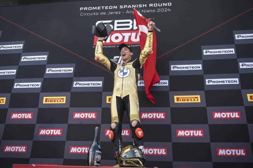 Toprak Razgatlioglu claims the 2024 WorldSBK Championship title as Bulega wins Jerez Race 1