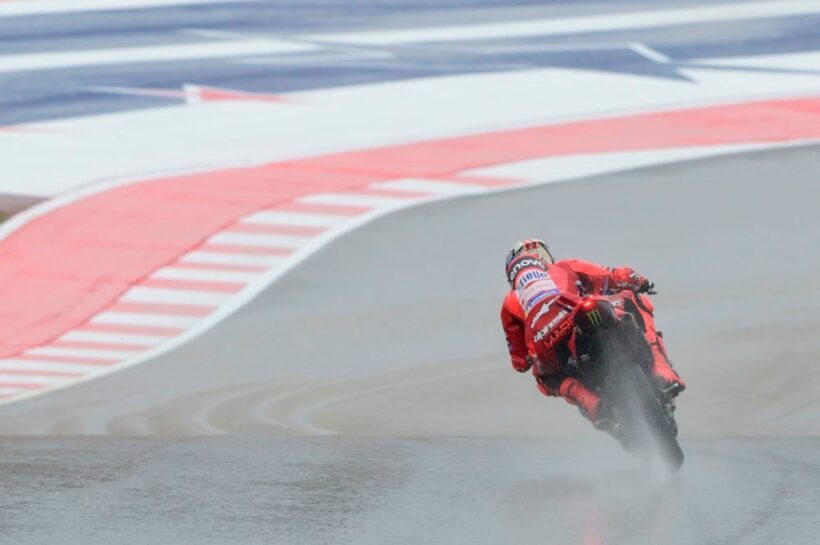 Marc Marquez suffer first crash factory Ducati rider Americas MotoGP