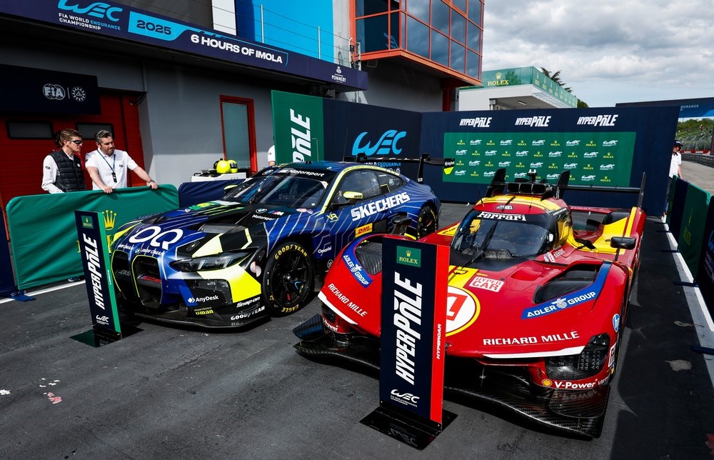 Giovinazzi takes WEC Imola Pole in Ferrari front row qualifying lockout, Rossi claims LMGT3 top slot