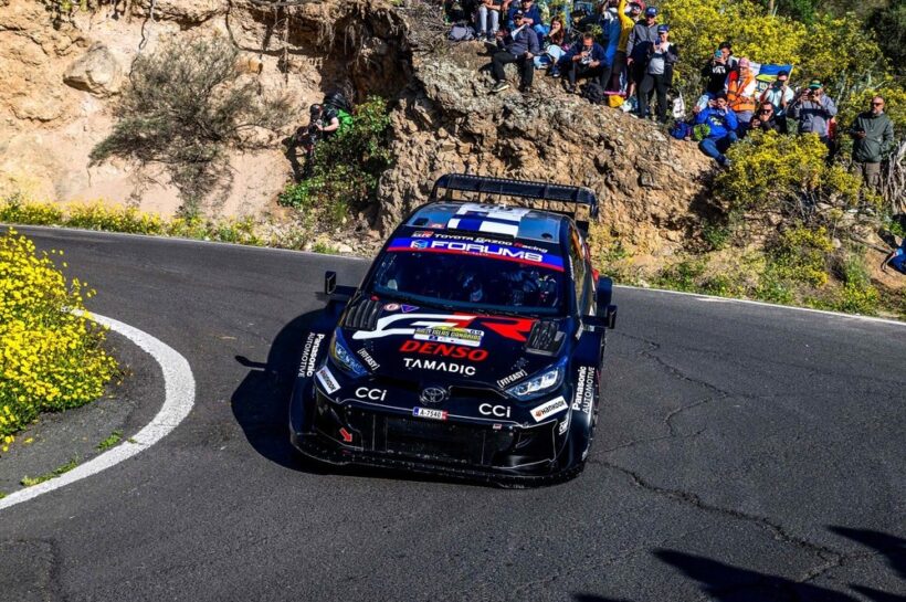 Rally Islas Canarias: Kalle Rovanpera leads as Toyota dominate Friday stages Rally Islas Canarias WRC 2025 Kalle Rovanpera Toyota Friday stages