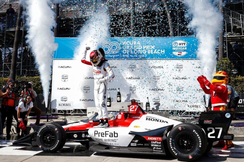 Kyle Kirkwood wins Acura Grand Prix of Long Beach Alex Palou IndyCar