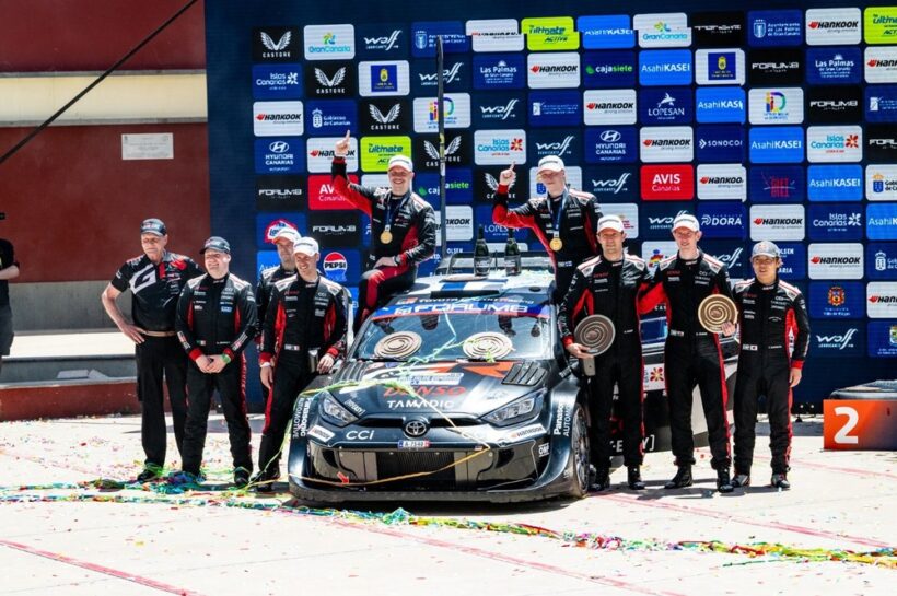Kalle Rovanpera wins Rally Islas Canarias 2025, Toyota dominates with 1-2-3-4 sweep Kalle Rovanpera Rally Islas Canarias 2025 Toyota WRC