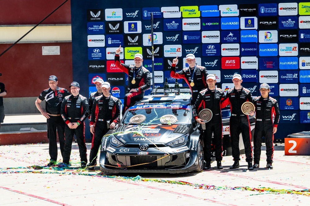 Kalle Rovanpera wins Rally Islas Canarias 2025, Toyota dominates with 1-2-3-4 sweep