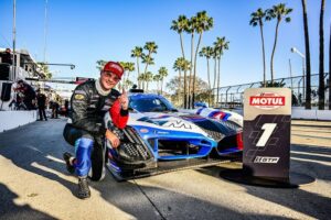 Dries Vanthoor IMSA Long Beach pole BMW front row