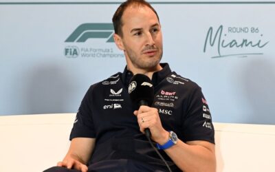 Alpine F1 Team principal Oliver Oakes Flavio Briatore