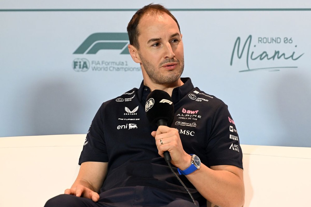 Alpine F1 Team principal Oliver Oakes Flavio Briatore