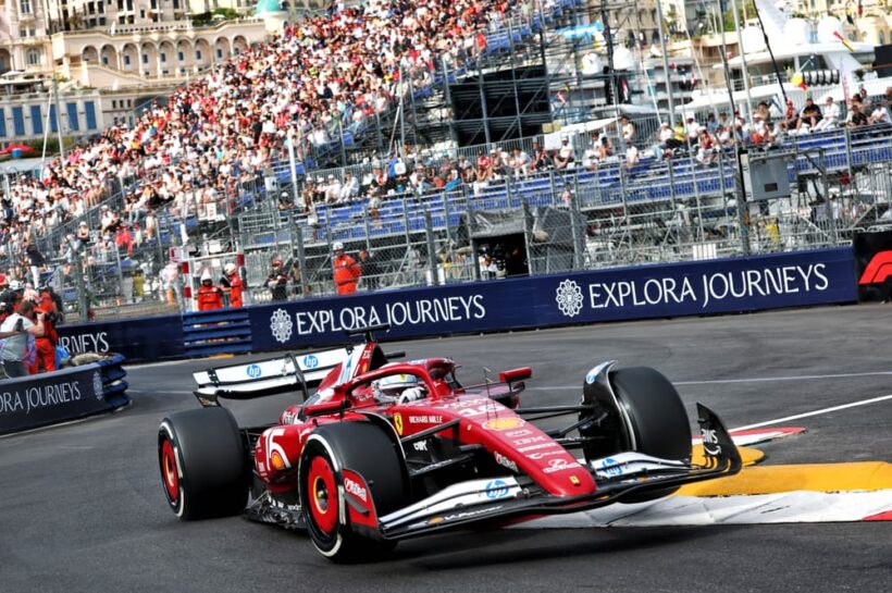 Charles Leclerc Monaco FP1 Lance Stroll Monaco Grand Prix Formula 1