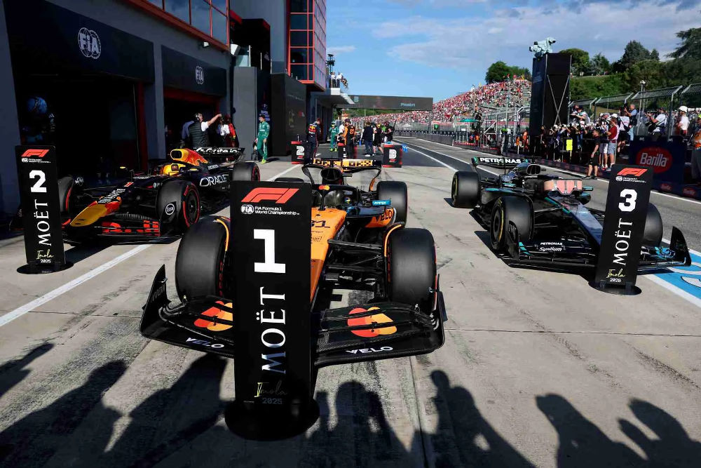 Emilia Romagna Grand Prix starting grid post-qualifying penalties Yuki Tsunoda Franco Colapinto Imola
