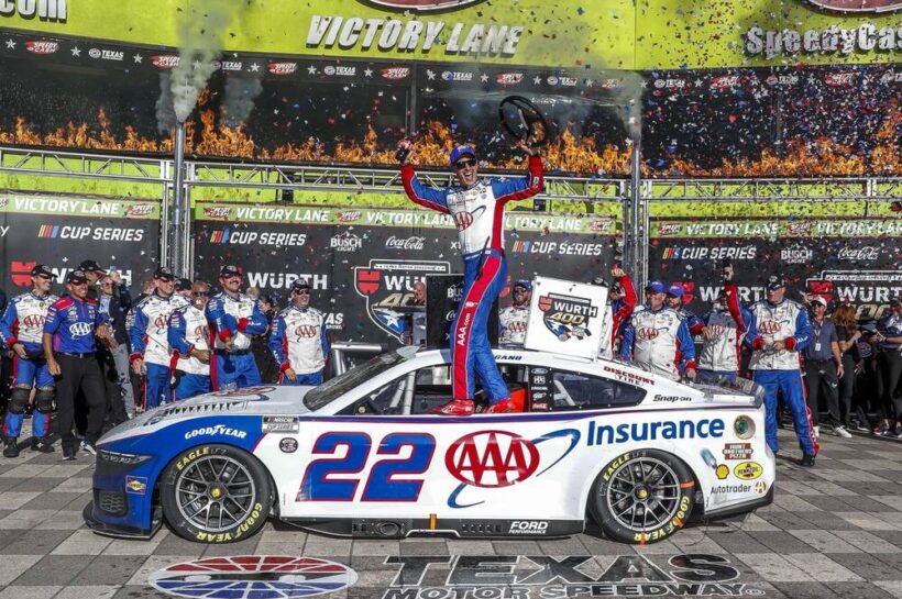 NASCAR Texas Cup Series race Wurth 400 Joey Logano Ross Chastain Ryan Blaney Michael McDowell