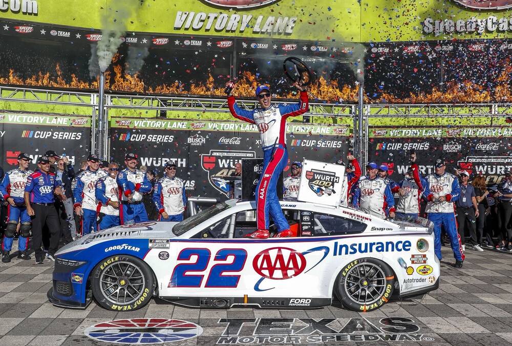 Texas Cup Series race highlights: Joey Logano stuns the field in chaotic overtime to win