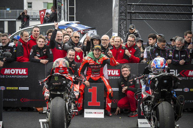 Nicolo Bulega wins Czech WorldSBK Race 2, edges Toprak Razgatlioglu in a photo finish