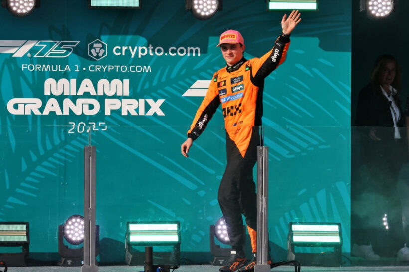 Oscar Piastri F1 Miami GP win McLaren 1-2 Lando Norris