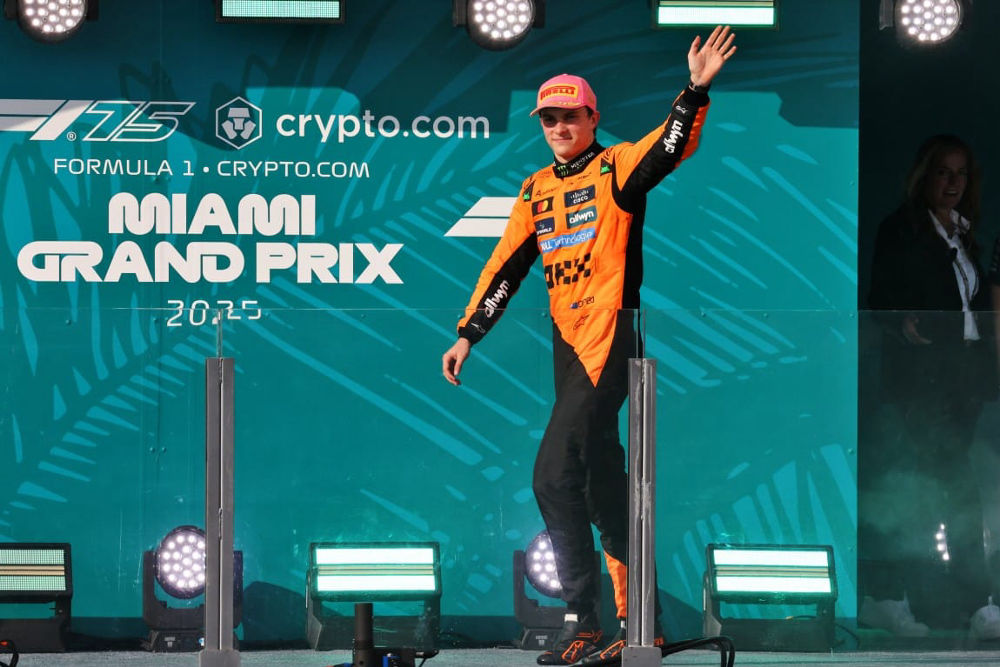 Oscar Piastri takes F1 Miami GP win in dominant McLaren 1-2 finish