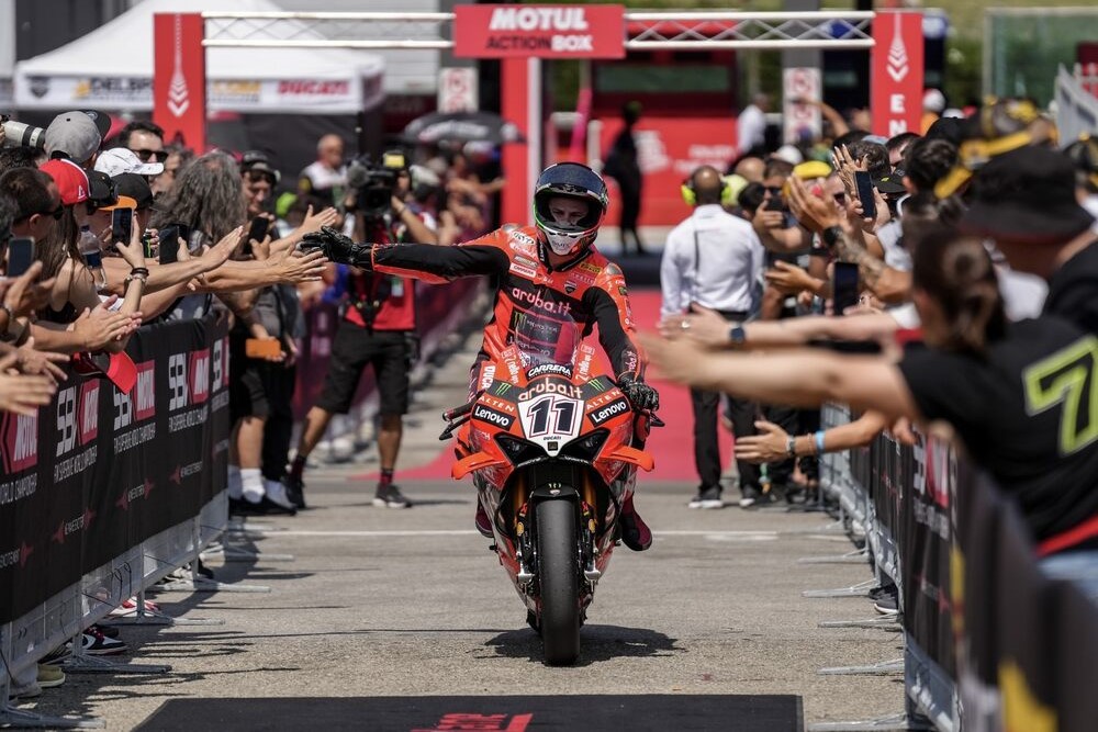 Misano WorldSBK 2025 Superpole Results Nicolo Bulega lap record grid penalty Toprak Razgatlioglu