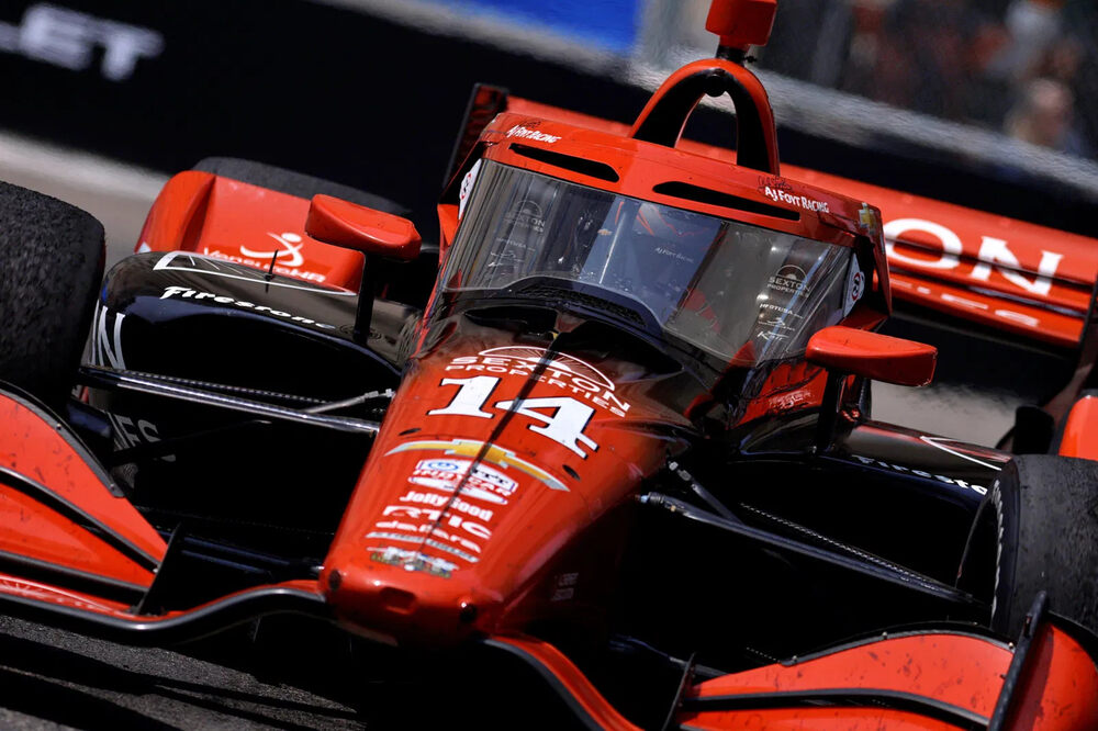 Santino Ferrucci penalized Detroit Grand Prix AJ Foyt Racing IndyCar post-race inspection