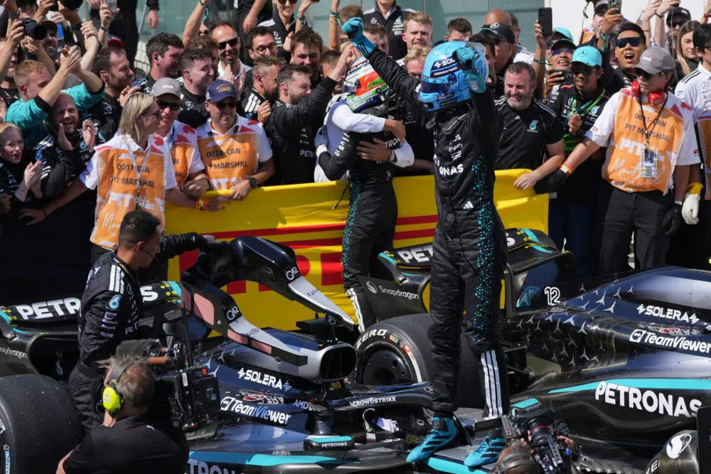 George Russell takes F1 Canadian Grand Prix win after McLaren collision
