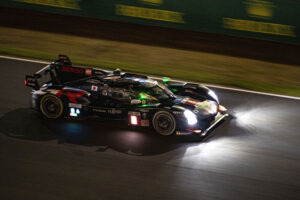 Le Mans 24 Hours night practice Sebastien Buemi Toyota GR010 Hybrid Robert Kubica AF Corse Ferrari