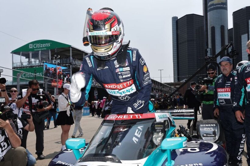 IndyCar Detroit highlights Kyle Kirkwood wins Alex Palou