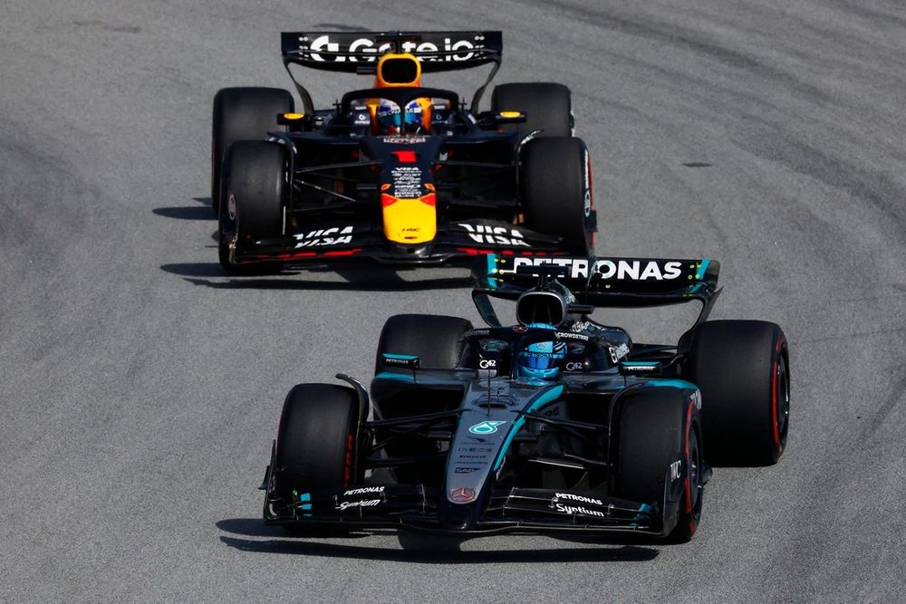 Max Verstappen penalised for Spanish GP collision into George Russell