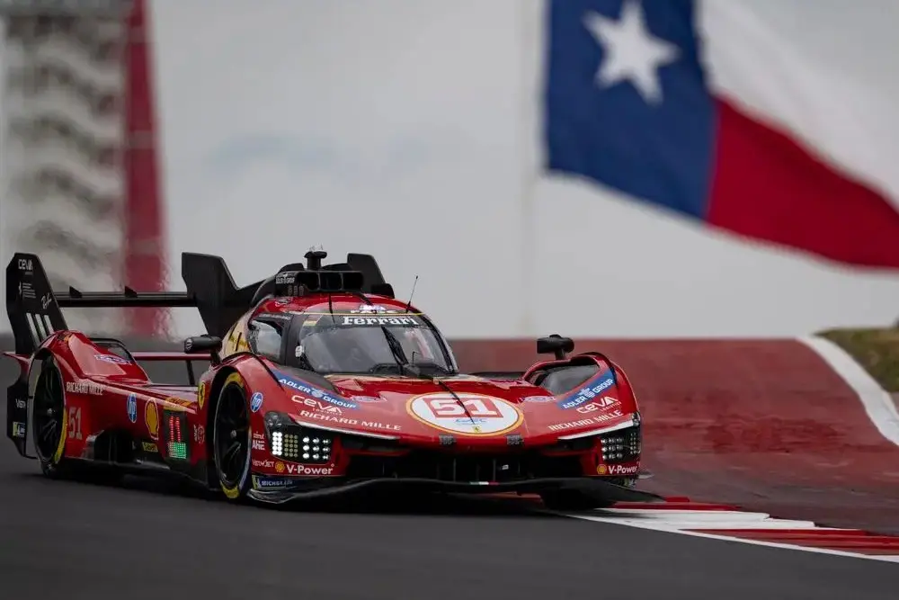 Ferrari tops opening COTA WEC practice with Giovinazzi leading Fuoco